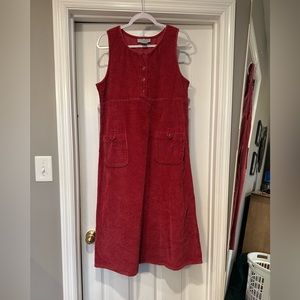 Vintage corduroy sleeveless dress